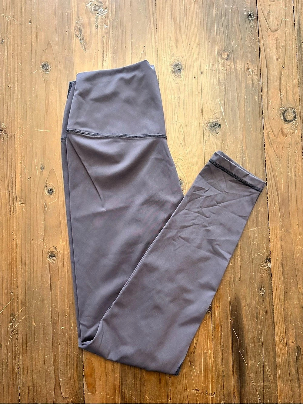 Colorfulkoala High Waisted Yoga Leggings L Muted Plum